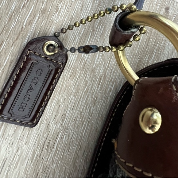 Coach Green and Brown Shoulder Bag - Picture 5 of 6